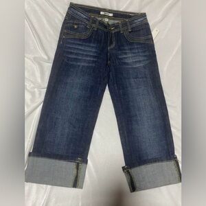 DKNYC Dark Blue Kids Casual Capri Jeans